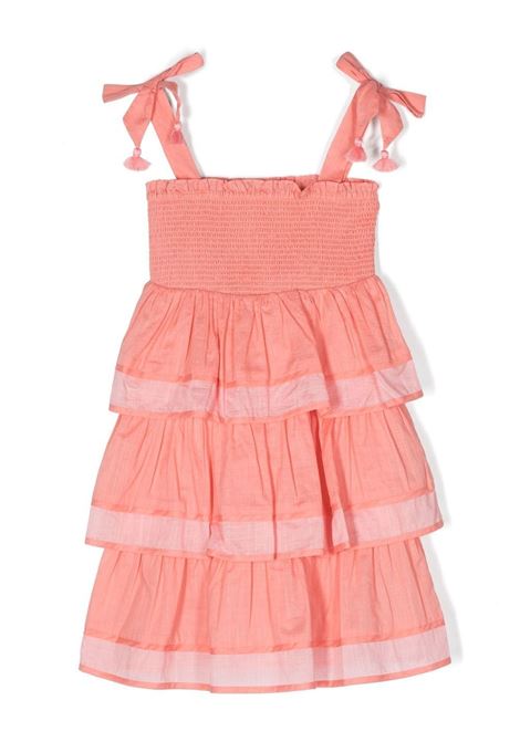 Abito con balze in arancione - bambina ZIMMERMANN kids | 3089DTIGPEH